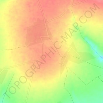 Mapa topográfico Abusera, altitude, relevo
