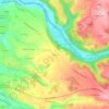 Mapa topográfico Conte, altitude, relevo