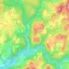 Mapa topográfico Chatreix, altitude, relevo