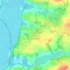 Mapa topográfico Ceselas, altitude, relevo