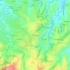 Mapa topográfico la Rosière, altitude, relevo