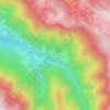 Mapa topográfico Zoreri, altitude, relevo