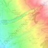 Mapa topográfico Cercado el Pino, altitude, relevo