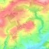 Mapa topográfico L'Elléouet, altitude, relevo