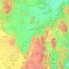 Mapa topográfico Kālāhandi, altitude, relevo