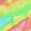 Mapa topográfico Châtelblanc, altitude, relevo