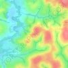 Mapa topográfico Bengué Tiko, altitude, relevo