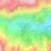 Mapa topográfico Malciaussia, altitude, relevo