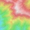 Mapa topográfico Fonte Bona, altitude, relevo