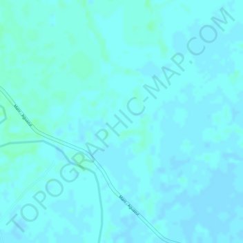 Mapa topográfico El Carajo, altitude, relevo
