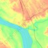 Mapa topográfico Tilakvada, altitude, relevo