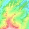 Mapa topográfico Barzano, altitude, relevo