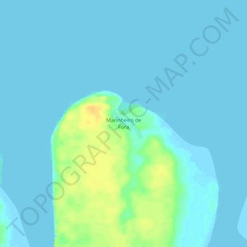 Mapa topográfico Marinheiro de Fora, altitude, relevo