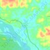 Mapa topográfico Dureno, altitude, relevo