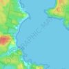 Mapa topográfico Recherche Bay, altitude, relevo
