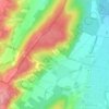 Mapa topográfico Las Devèses, altitude, relevo