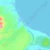 Mapa topográfico Bogo, altitude, relevo