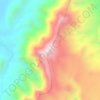 Mapa topográfico Wadi, altitude, relevo