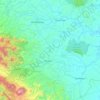 Mapa topográfico Tabir Lintas, altitude, relevo