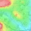 Mapa topográfico Château de Montlhéry, altitude, relevo