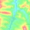 Mapa topográfico Sierra de Gata, altitude, relevo