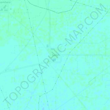 Mapa topográfico Sahu, altitude, relevo