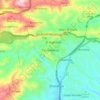 Mapa topográfico Tierra Blanca, altitude, relevo