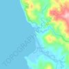 Mapa topográfico Tubli, altitude, relevo