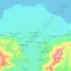 Mapa topográfico Güigüe, altitude, relevo