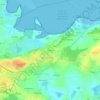 Mapa topográfico Brénudel, altitude, relevo