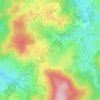 Mapa topográfico Coujard, altitude, relevo