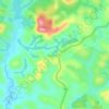 Mapa topográfico Njiloum II, altitude, relevo