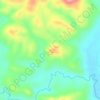 Mapa topográfico Gunung Resek, altitude, relevo