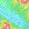 Mapa topográfico Ghivizzano, altitude, relevo