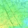 Mapa topográfico 回龙观街道, altitude, relevo