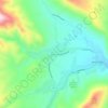 Mapa topográfico Beulah, altitude, relevo