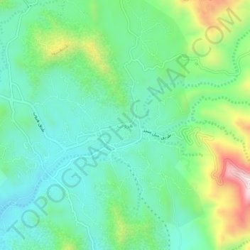 Mapa topográfico Harub, altitude, relevo