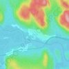 Mapa topográfico Wemotaci, altitude, relevo