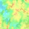 Mapa topográfico Le Moustoir, altitude, relevo