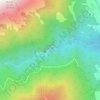 Mapa topográfico Gole del Salinello, altitude, relevo