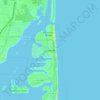 Mapa topográfico Surfside, altitude, relevo