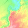 Mapa topográfico Mariah Buttu, altitude, relevo