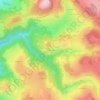 Mapa topográfico Pouzol Vieux, altitude, relevo