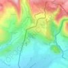 Mapa topográfico Cereja, altitude, relevo
