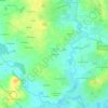 Mapa topográfico La Gautrais, altitude, relevo