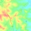 Mapa topográfico Kodagu Kaloni, altitude, relevo