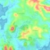Mapa topográfico Crève-Cœur, altitude, relevo