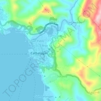 Mapa topográfico Timmys Little Bagiou, altitude, relevo