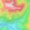 Mapa topográfico Alpe Corina, altitude, relevo