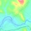 Mapa topográfico Cerros de Úbeda la Vieja, altitude, relevo